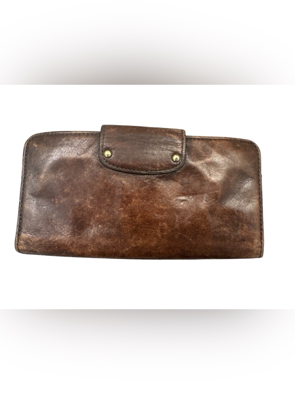 Coach Madison Brown Leather Wallet Gold Horse & Carriage Pink Interior **FAIR** - Picture 2 of 10